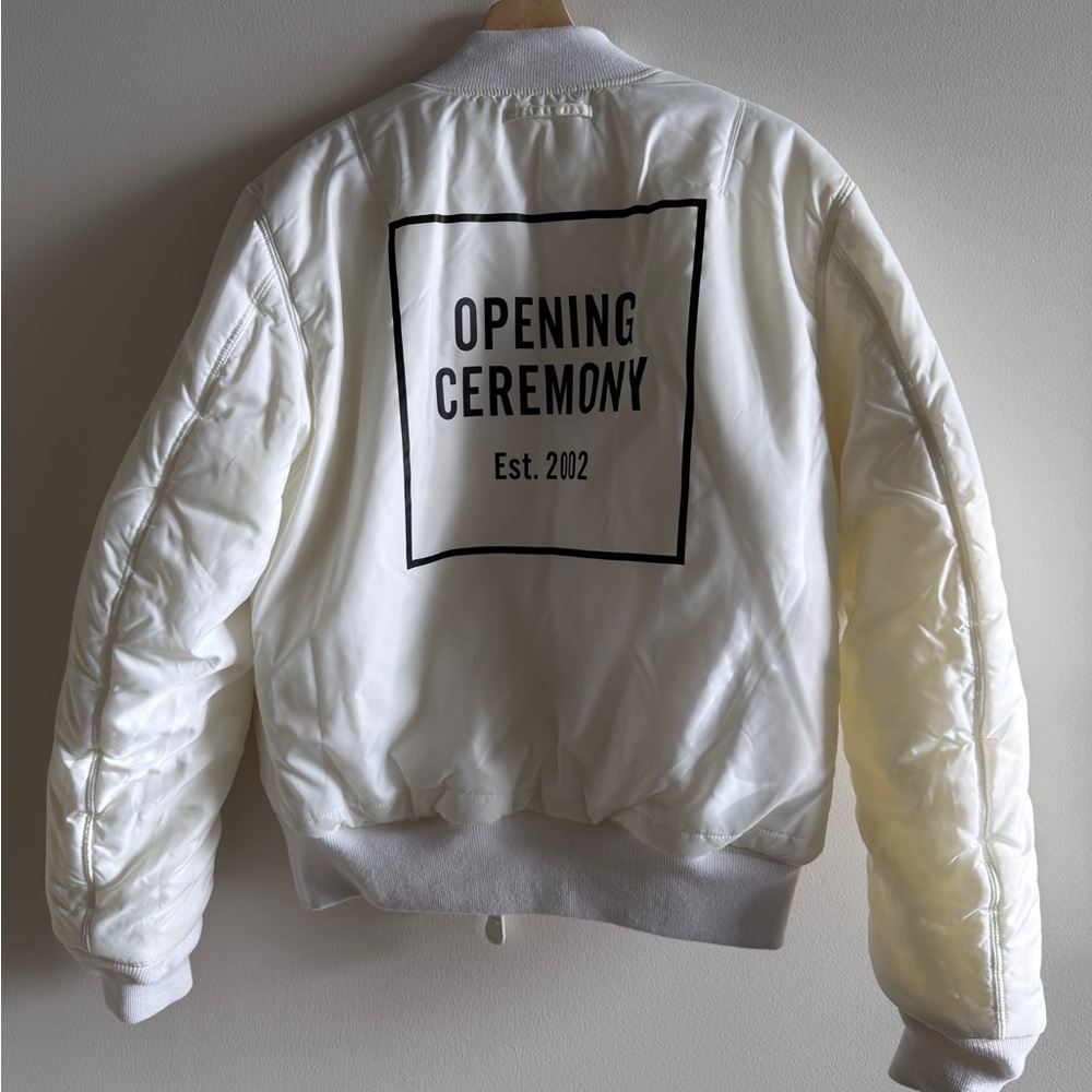 Opening Ceremony x Alpha Industries white MA1 Flight Bomber Jacket - Picture 2 of 7